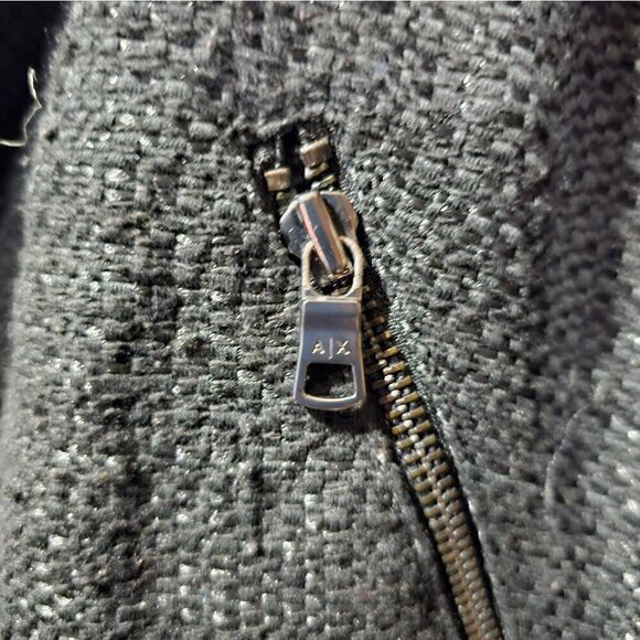 ARMANI EXCHANGE Denim Moto Jacket - Size Large - Picture 7 of 9